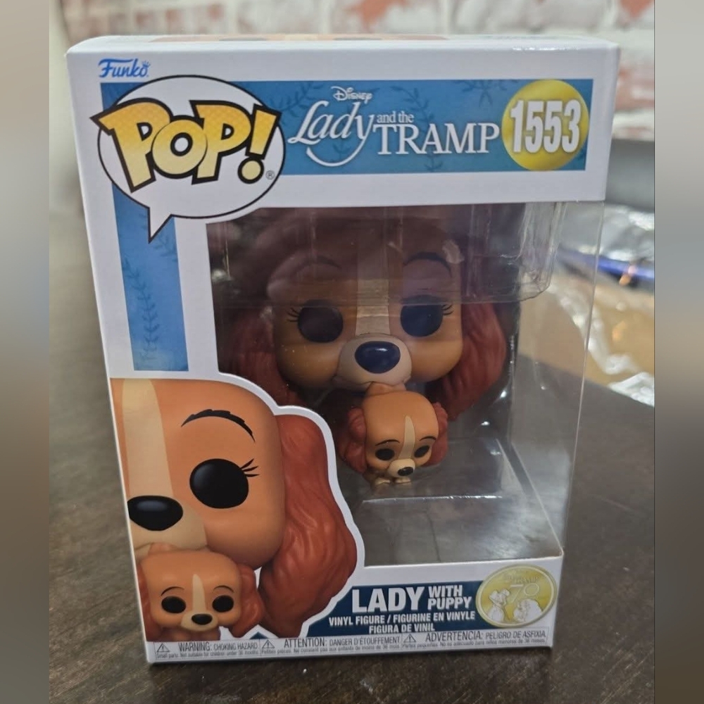 Funko pop Disney Lady & the Tramp #1553 Lady with puppy New